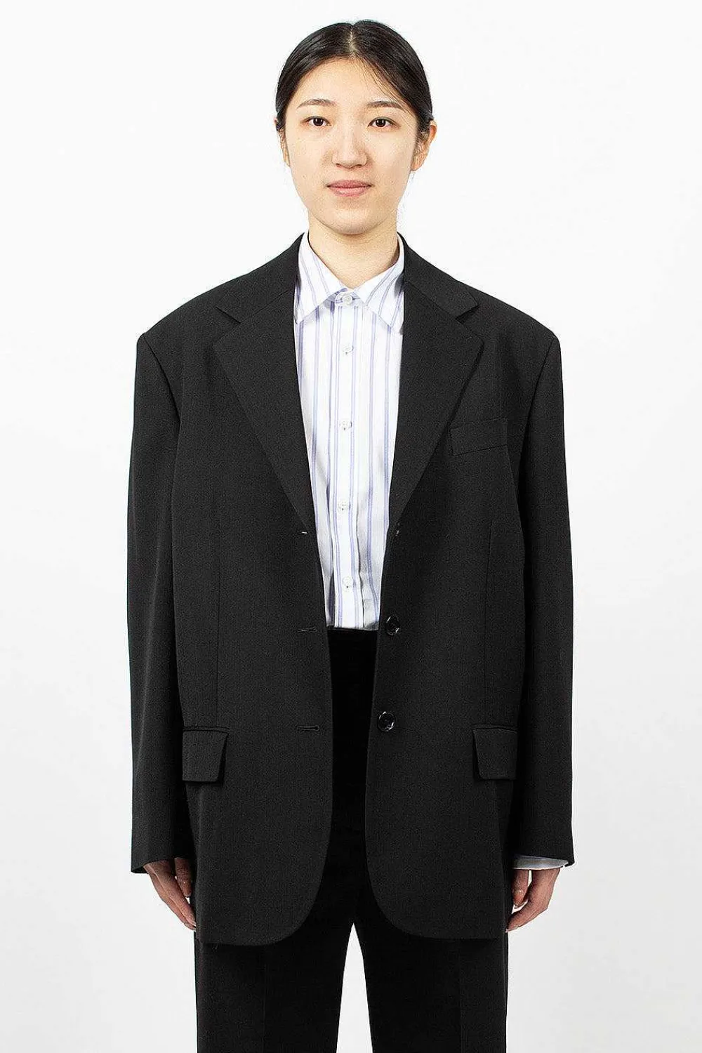 Acne Studios Single Breasted Suit Black| Outerwear