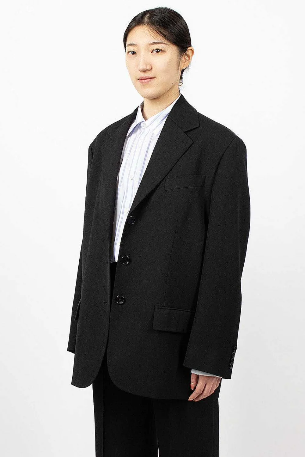 Acne Studios Single Breasted Suit Black| Outerwear