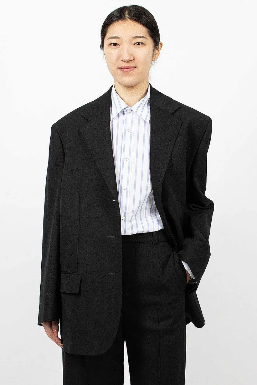 Acne Studios Single Breasted Suit Black| Outerwear