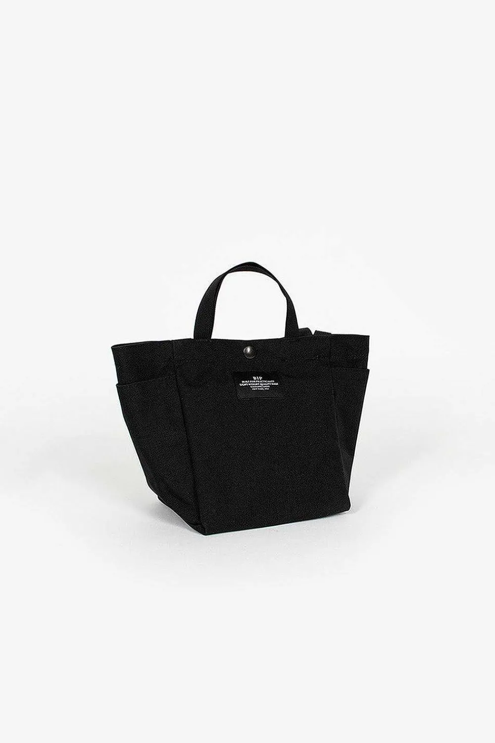 BAGSINPROGRESS Small Side Pocket Tote Black| Bags