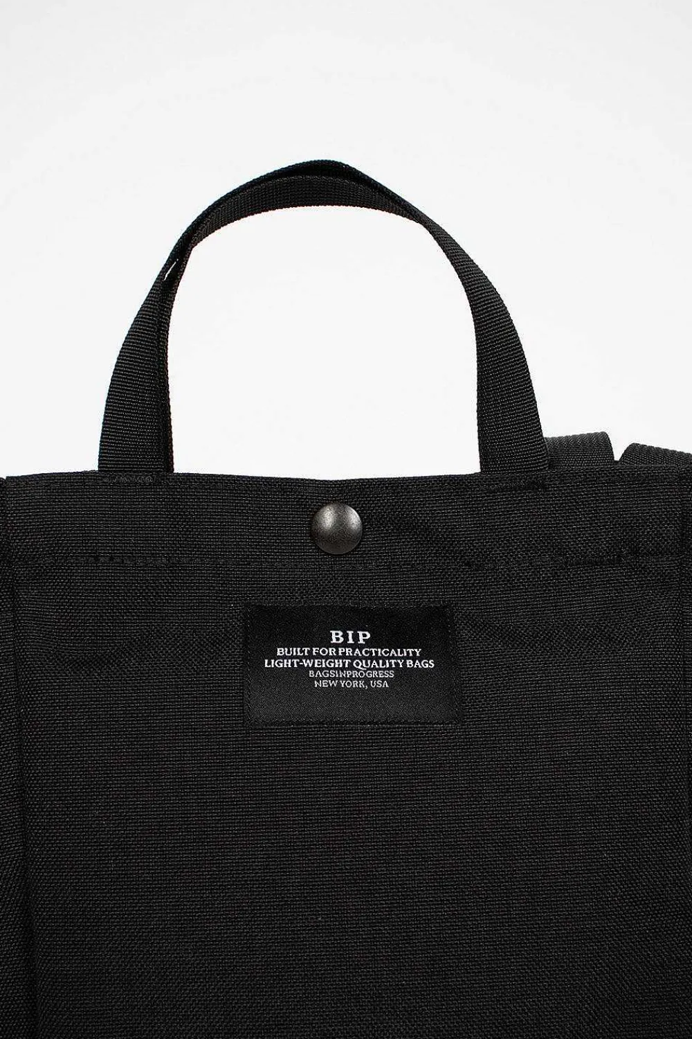 BAGSINPROGRESS Small Side Pocket Tote Black| Bags