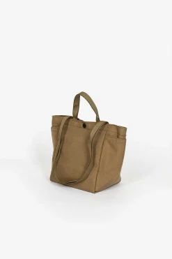BAGSINPROGRESS Small Side Pocket Tote Khaki| Bags