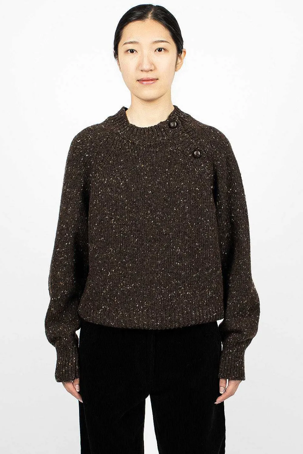Margaret Howell Soft Donegal Jumper Earth| Tops