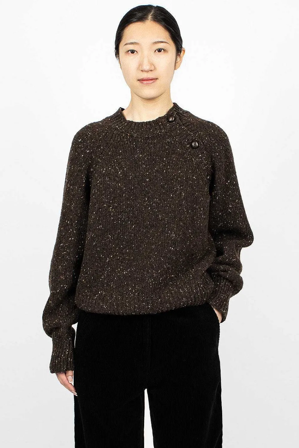 Margaret Howell Soft Donegal Jumper Earth| Tops