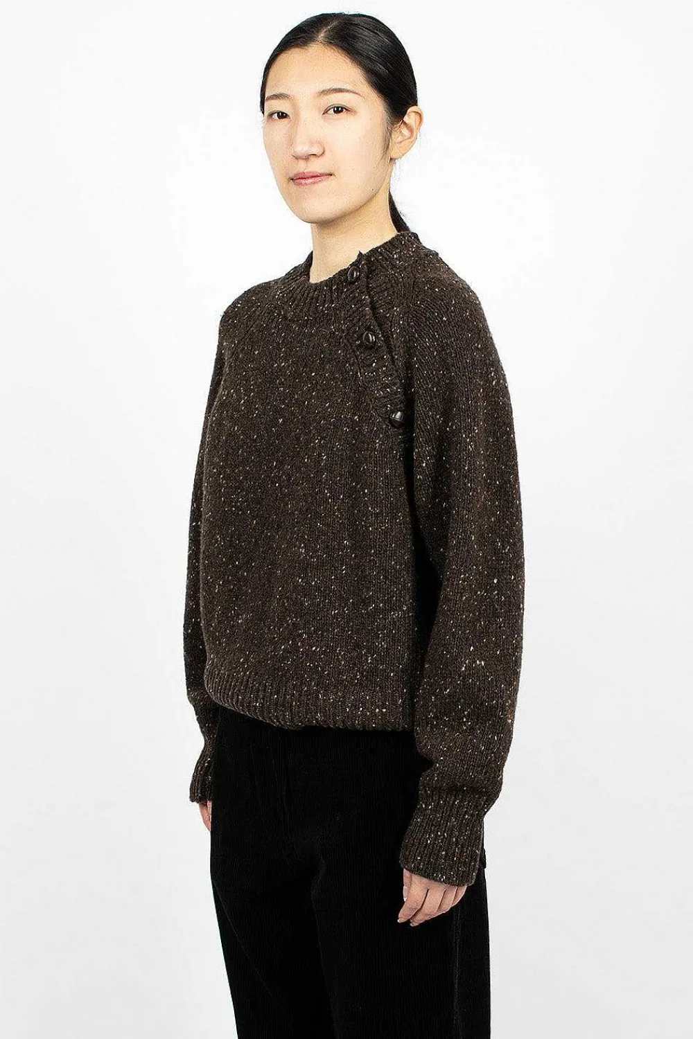Margaret Howell Soft Donegal Jumper Earth| Tops