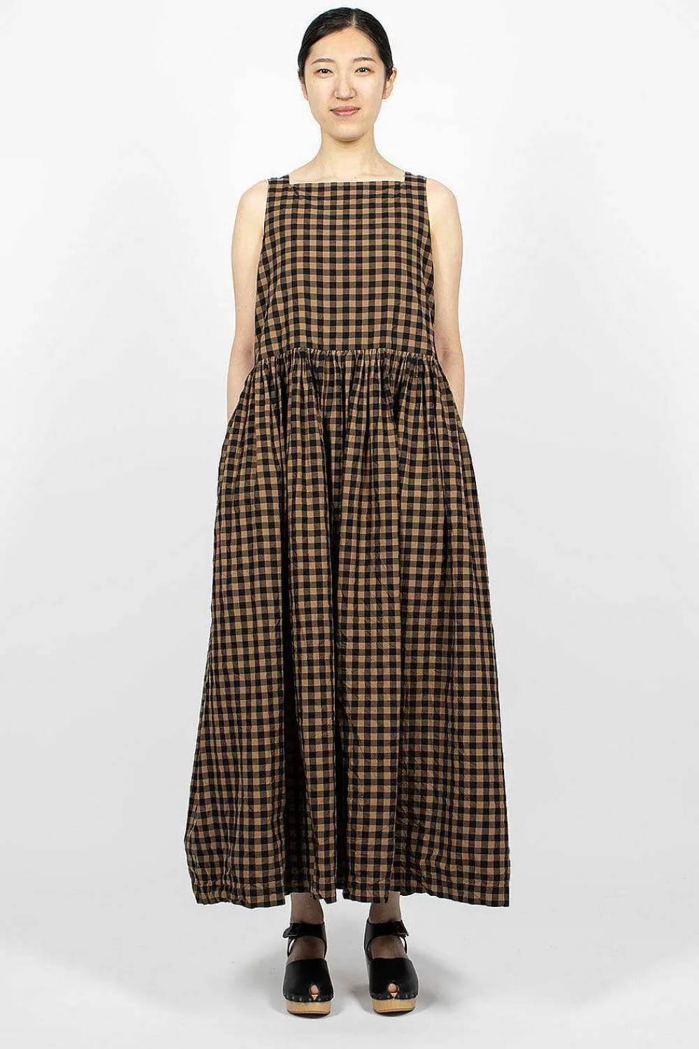 Daniela Gregis Square Neck Dress Black/Colonial| Dresses