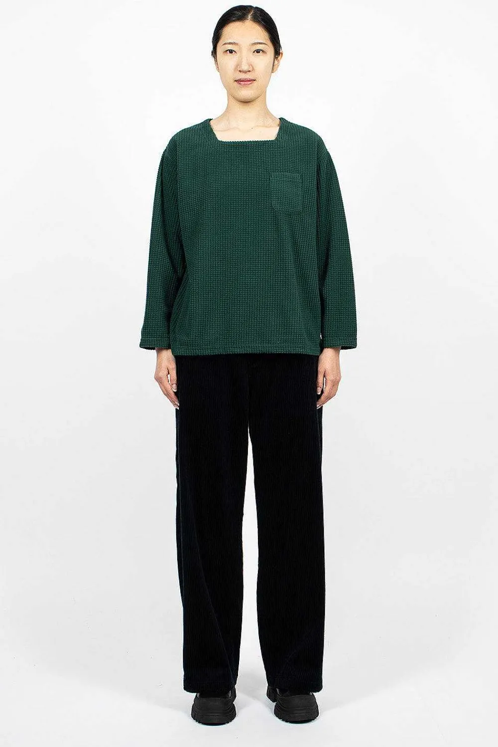 Engineered Garments FWK Square Neck Shirt Forest| Tops