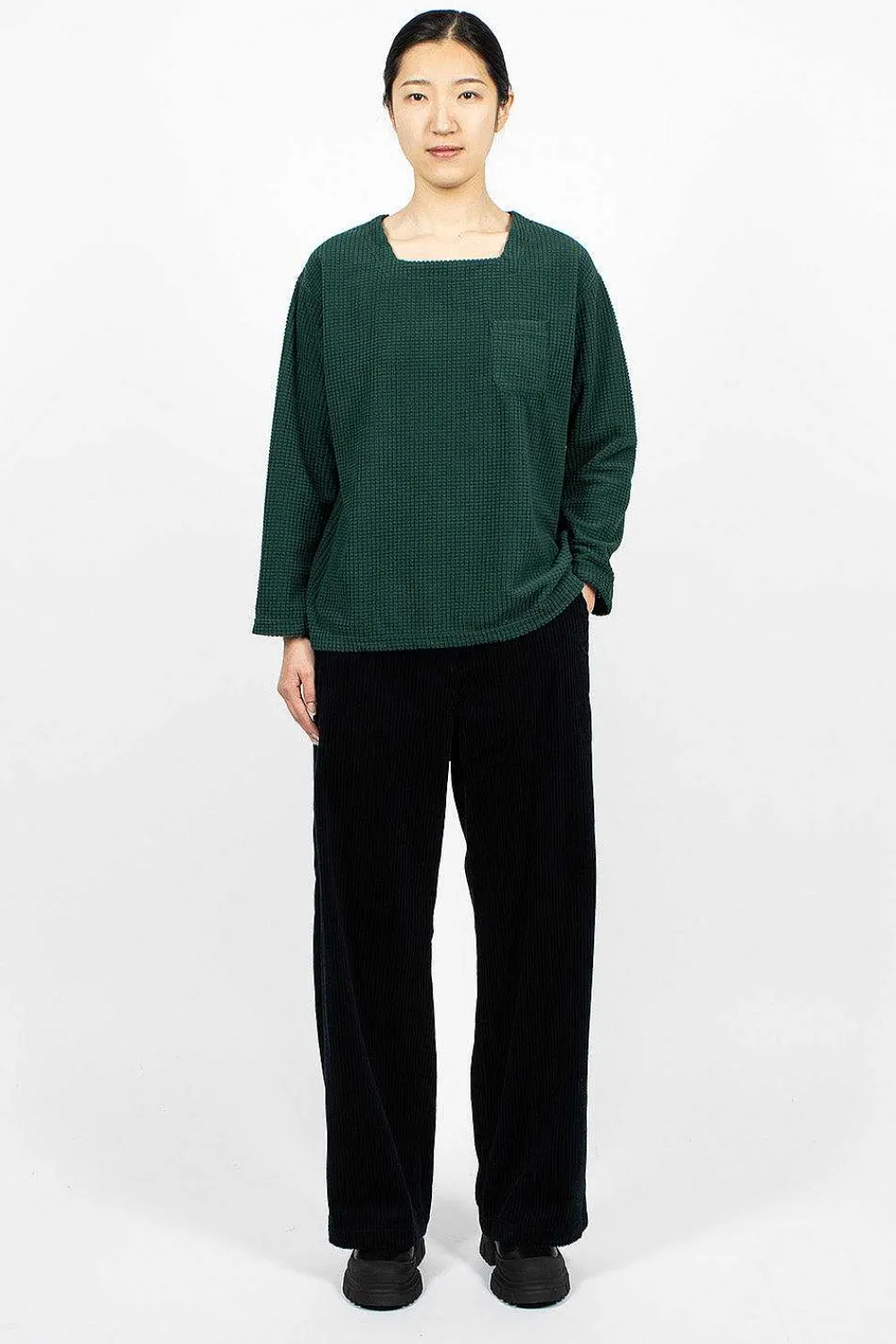 Engineered Garments FWK Square Neck Shirt Forest| Tops
