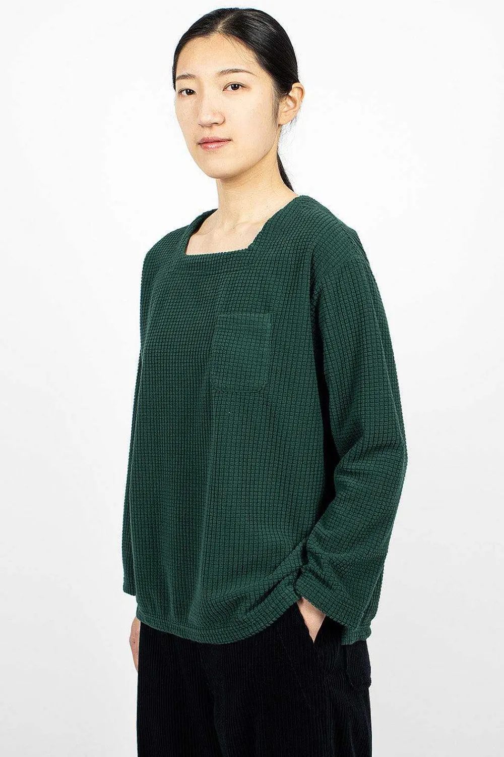 Engineered Garments FWK Square Neck Shirt Forest| Tops