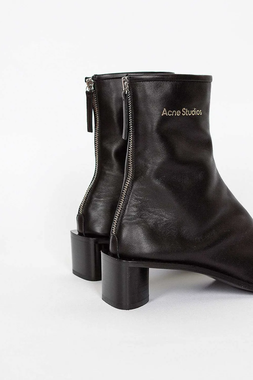 Acne Studios Square Toe Boot Black| Shoes