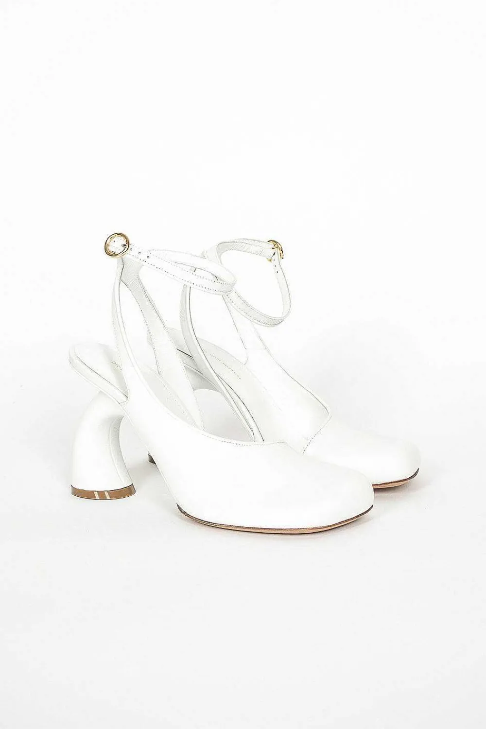 Dries Van Noten Square Toe Heel White| Shoes