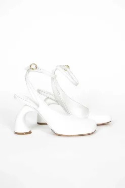 Dries Van Noten Square Toe Heel White| Shoes