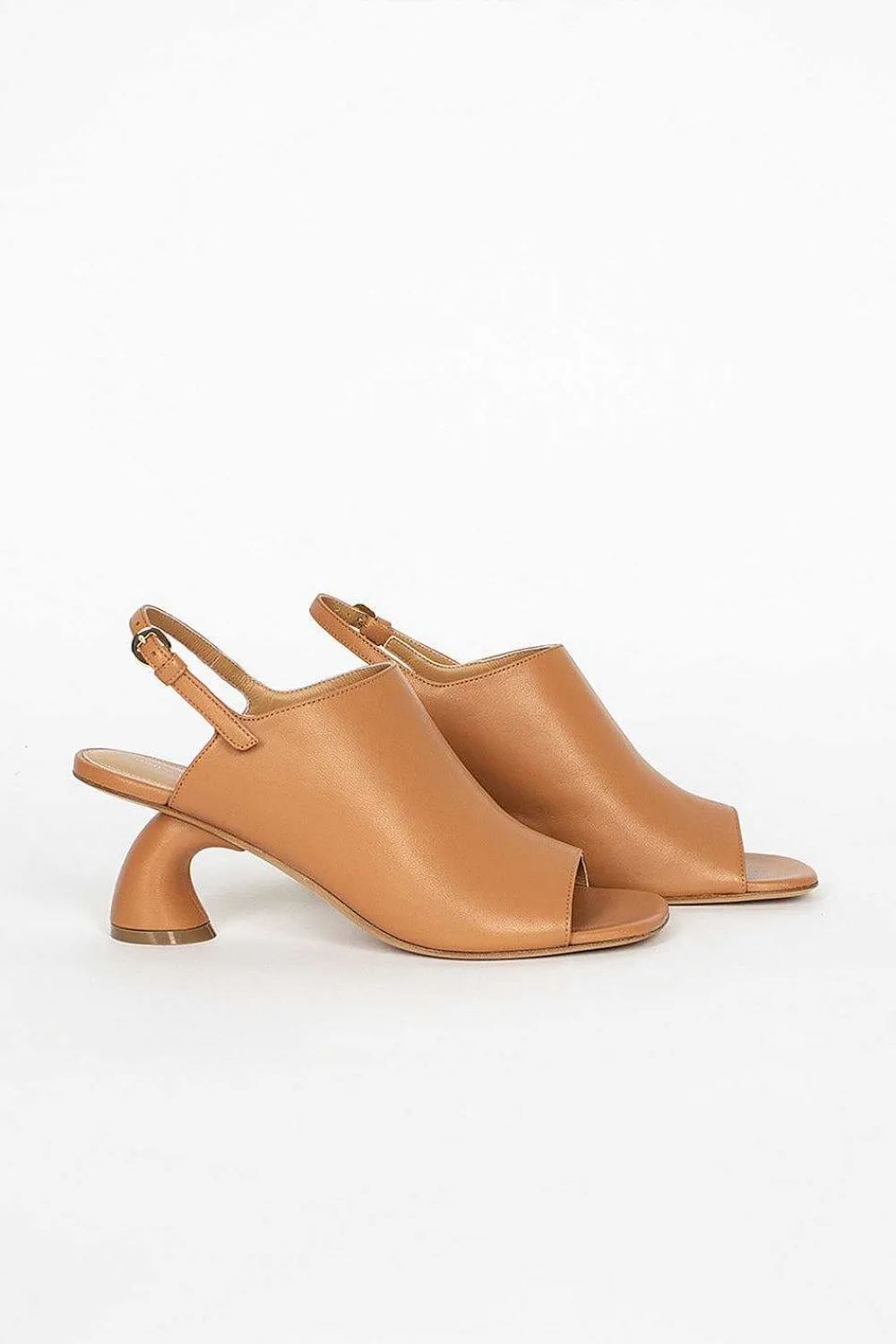 Dries Van Noten Square Toe Mule Beige| Shoes