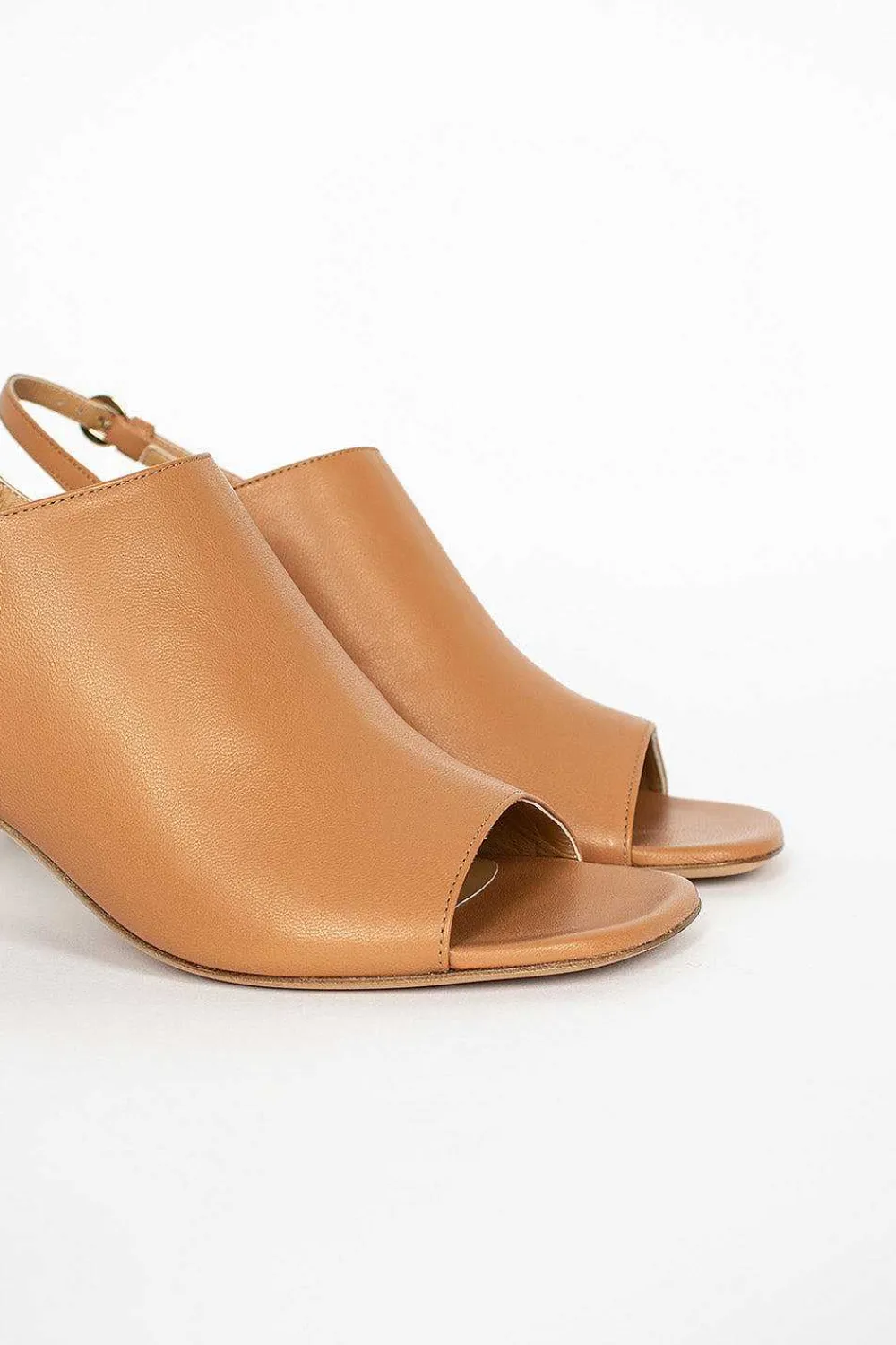 Dries Van Noten Square Toe Mule Beige| Shoes