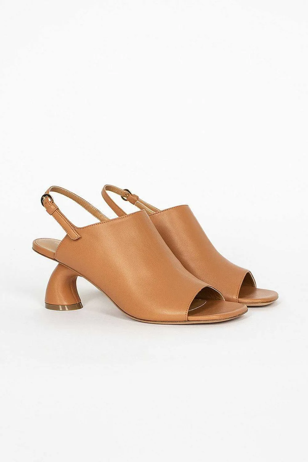 Dries Van Noten Square Toe Mule Beige| Shoes