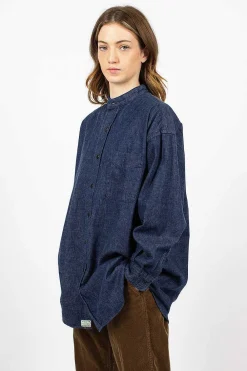 OrSlow Stand Collar Shirt One Wash| Shirts