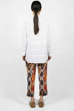 Engineered Garments FWK Stk Sunflower Pant Red/Navy| Trousers