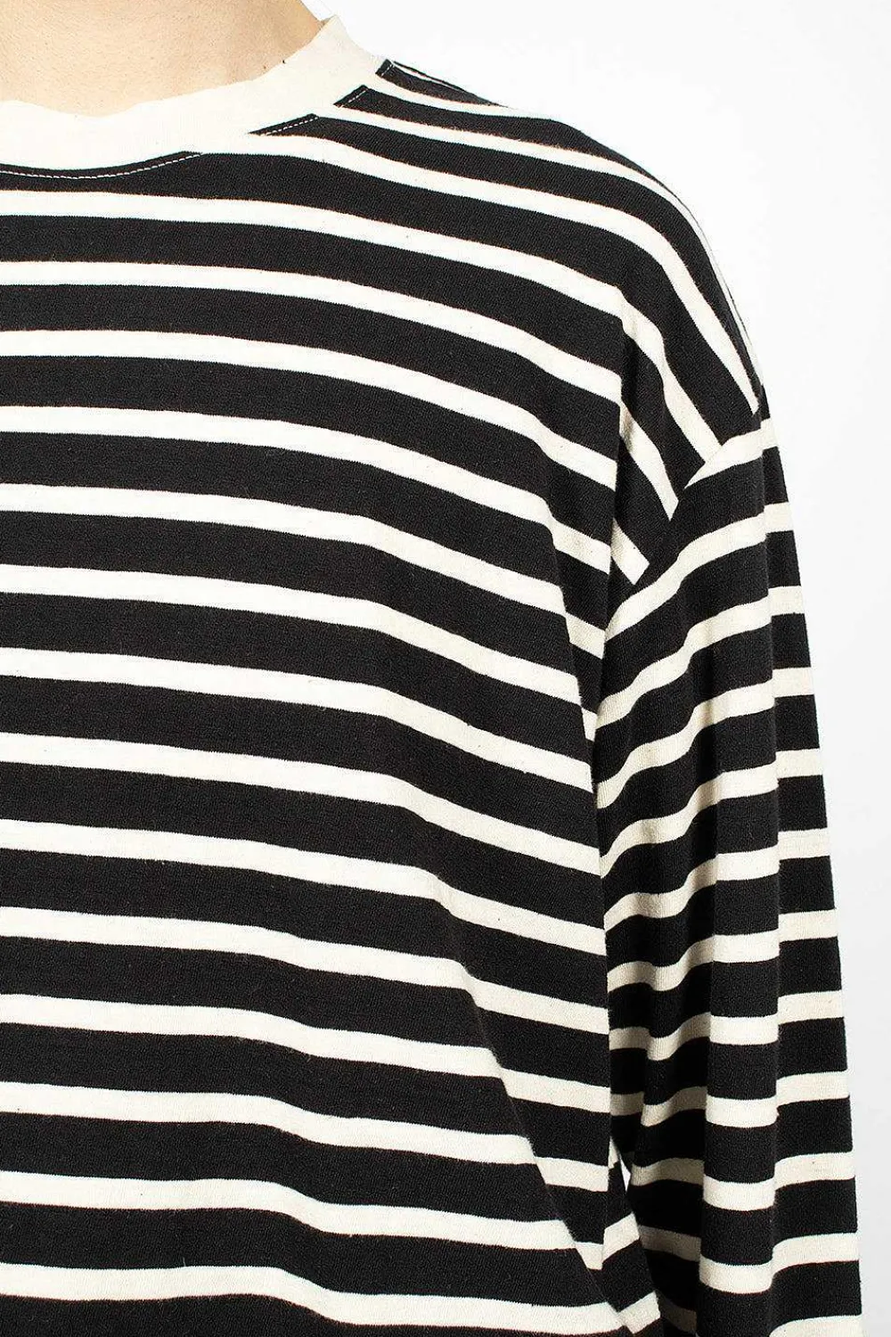 Ichi Antiquités Striped Pullover Black| Tops