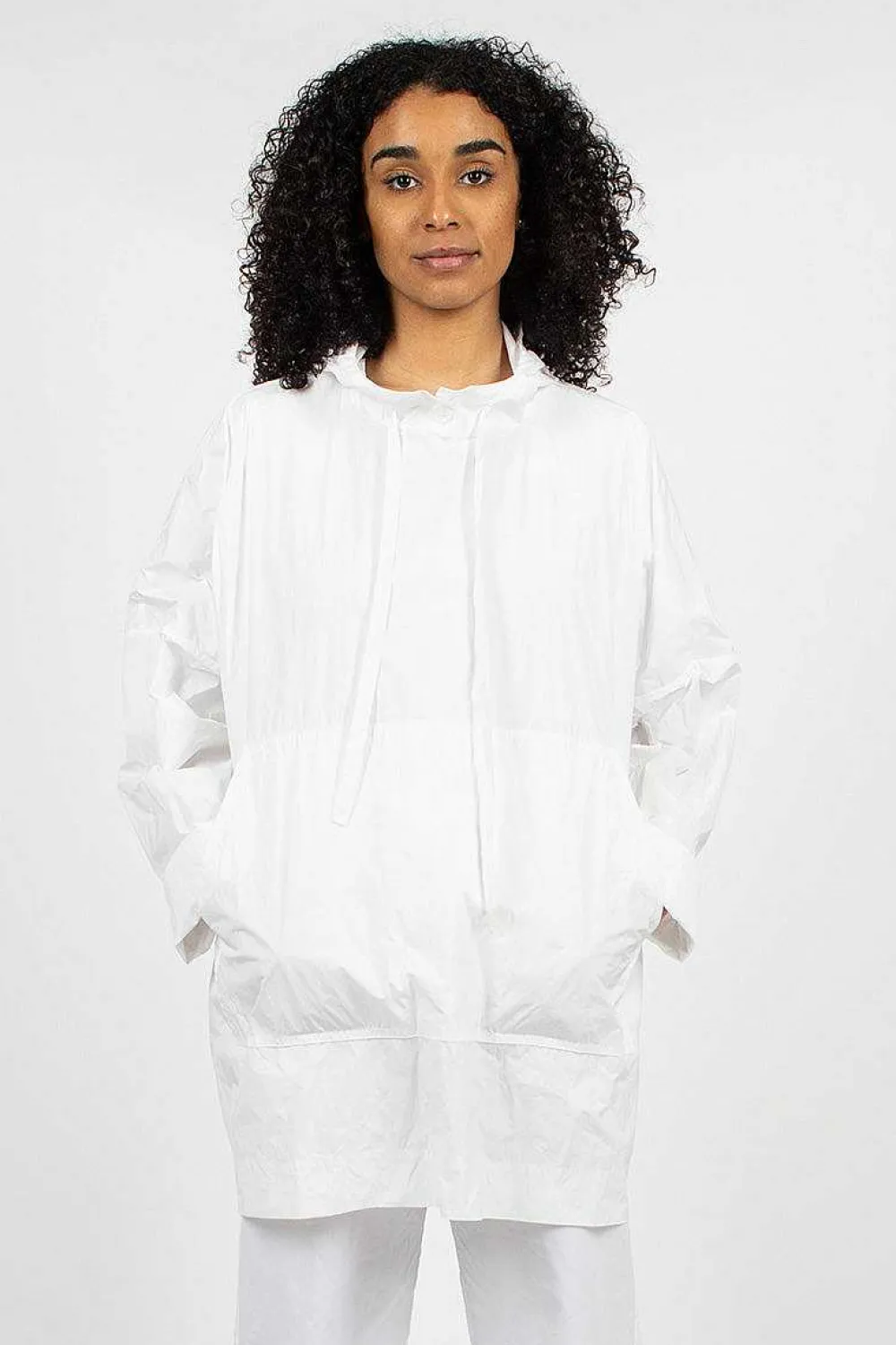 Casey Casey Swing Parka White| Outerwear