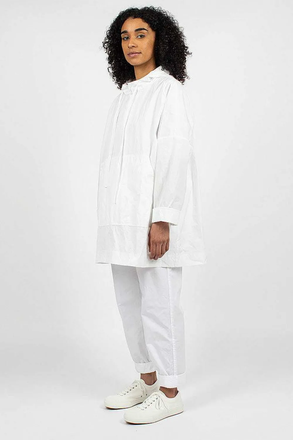 Casey Casey Swing Parka White| Outerwear