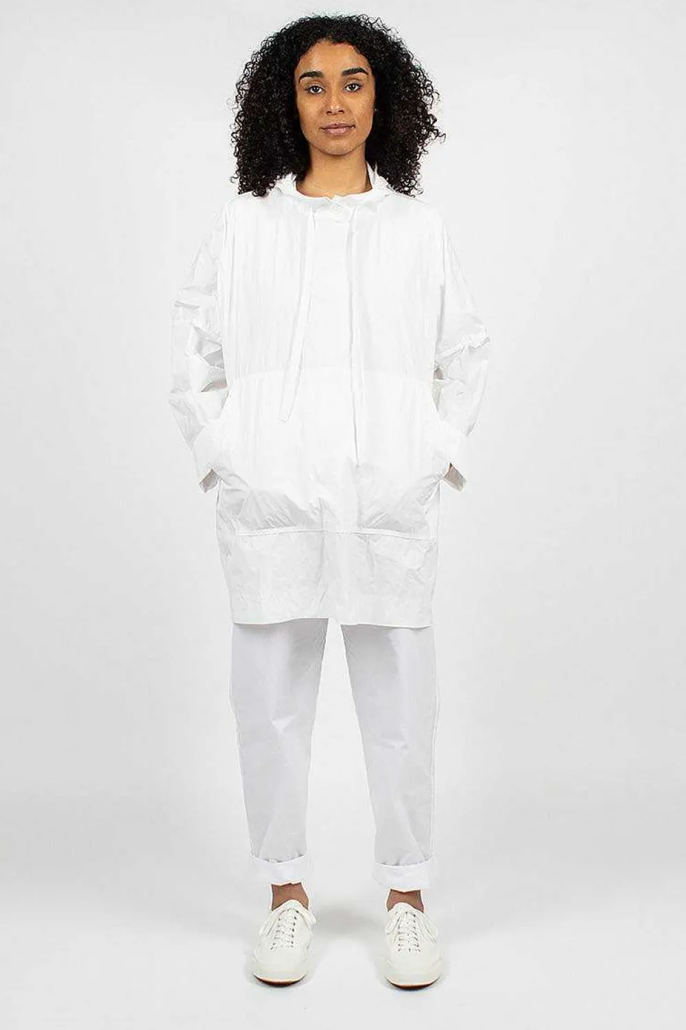 Casey Casey Swing Parka White| Outerwear