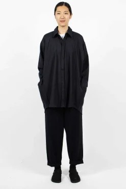 6397 Tailored Artist Smock Navy| Shirts