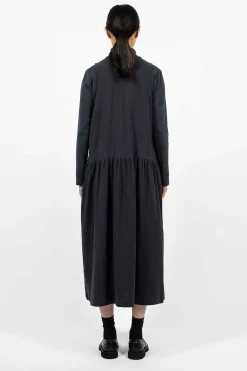 Black Crane Tank Dress Dark Navy| Dresses