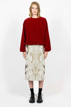 Dries Van Noten Tapestry Skirt Ecru| Skirts