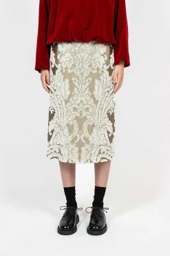 Dries Van Noten Tapestry Skirt Ecru| Skirts