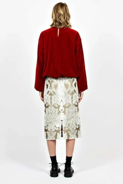 Dries Van Noten Tapestry Skirt Ecru| Skirts