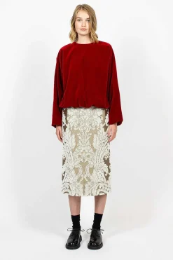 Dries Van Noten Tapestry Skirt Ecru| Skirts