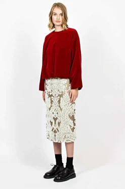Dries Van Noten Tapestry Skirt Ecru| Skirts