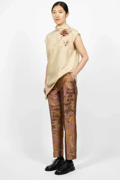 Dries Van Noten Tapestry Tapered Trousers| Trousers