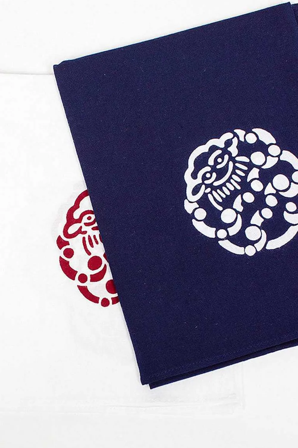 VISVIM Tenugui Little Cloud Towel 2 Pack Blue/Red| Scarves & Gloves
