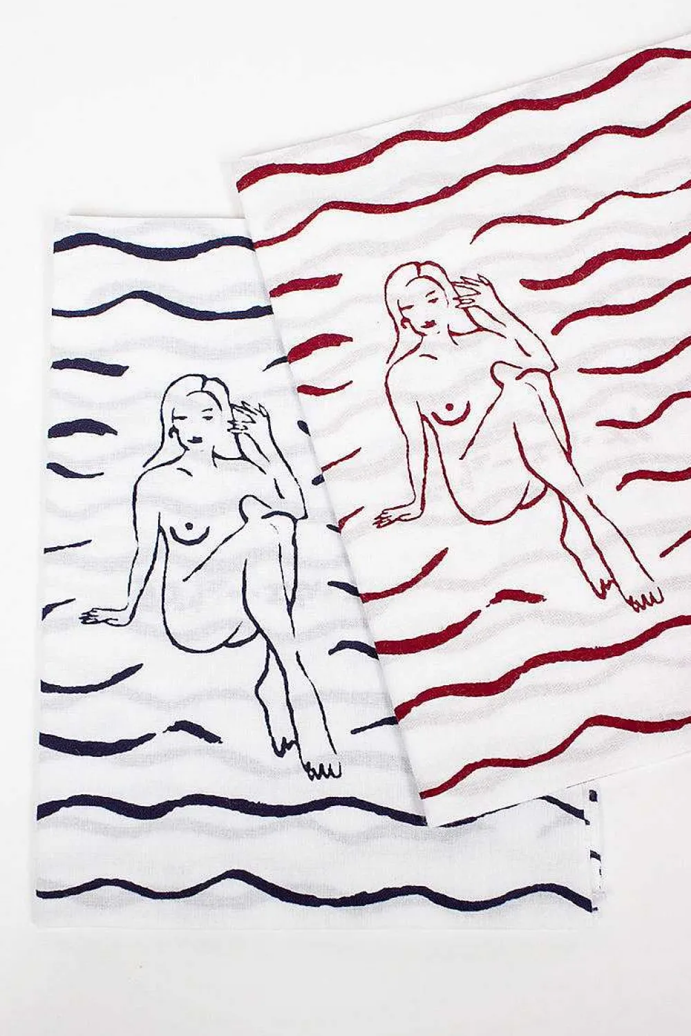 VISVIM Tenugui Towel 2 Pack Blue/Red| Scarves & Gloves