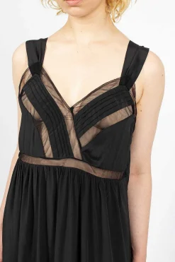 Simone Rocha Tie Slip Dress Black| Dresses