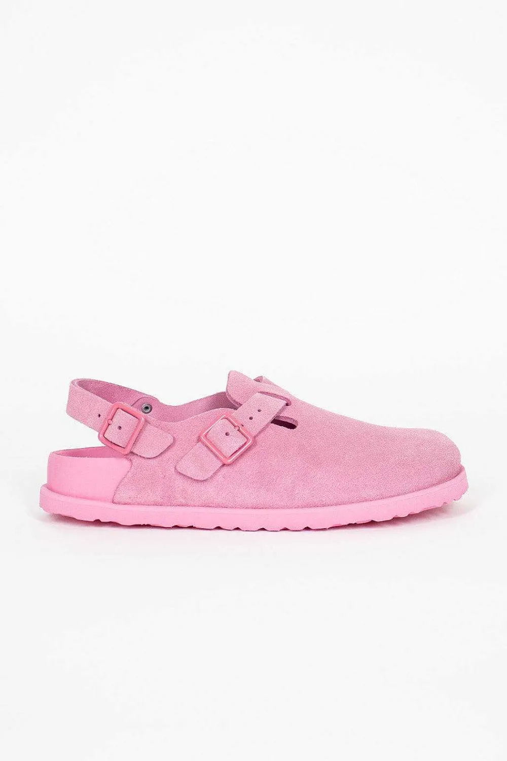 Birkenstock Tokio Suede Clog Azalea| Shoes