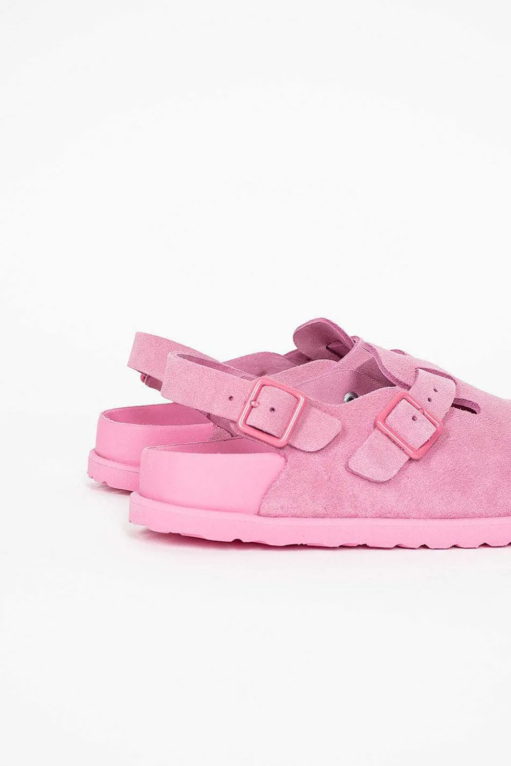 Birkenstock Tokio Suede Clog Azalea| Shoes