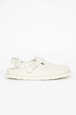 Birkenstock Tokio Suede Clog Bone| Shoes