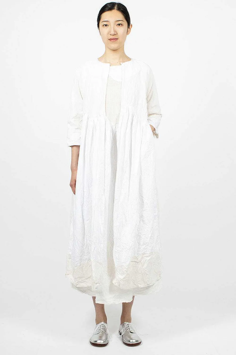 Daniela Gregis Torte Coat Optical/Raw White| Outerwear