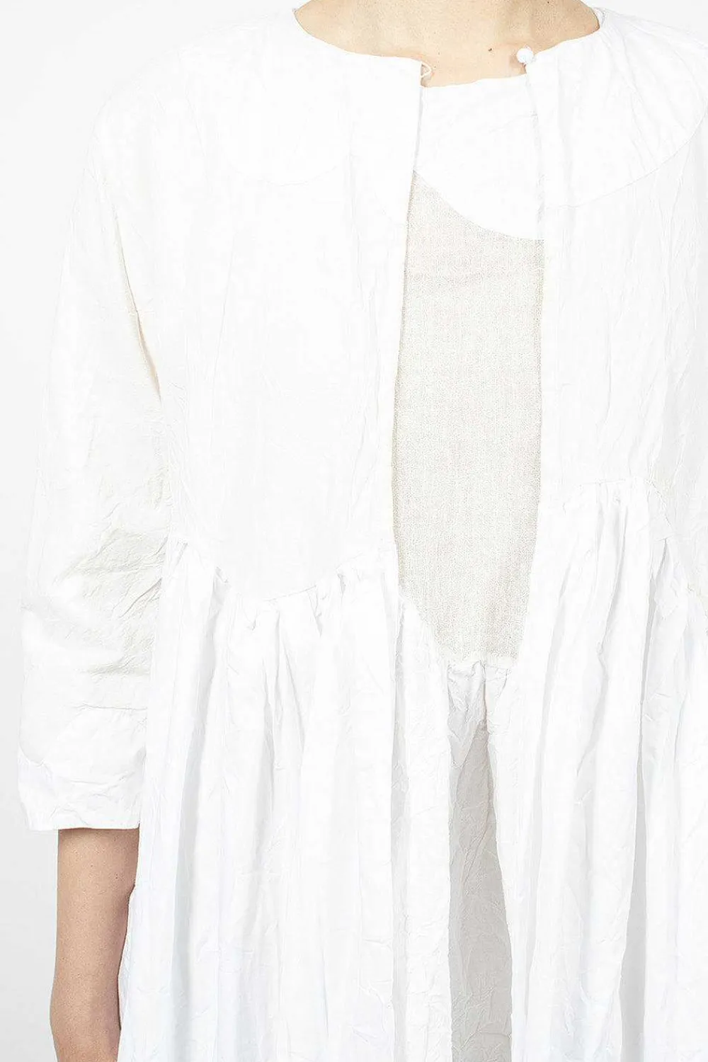 Daniela Gregis Torte Coat Optical/Raw White| Outerwear