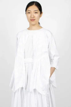 Daniela Gregis Torte Wave Jacket White| Outerwear