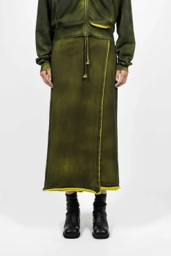 Acne Studios Track Skirt Acid Yellow| Skirts