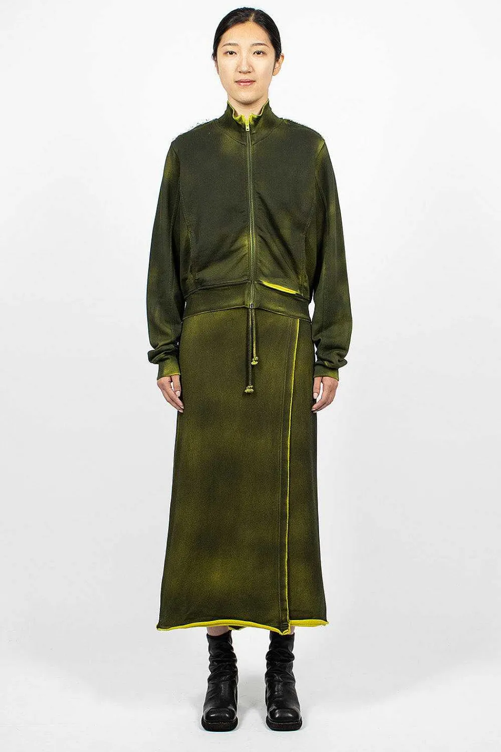 Acne Studios Track Skirt Acid Yellow| Skirts