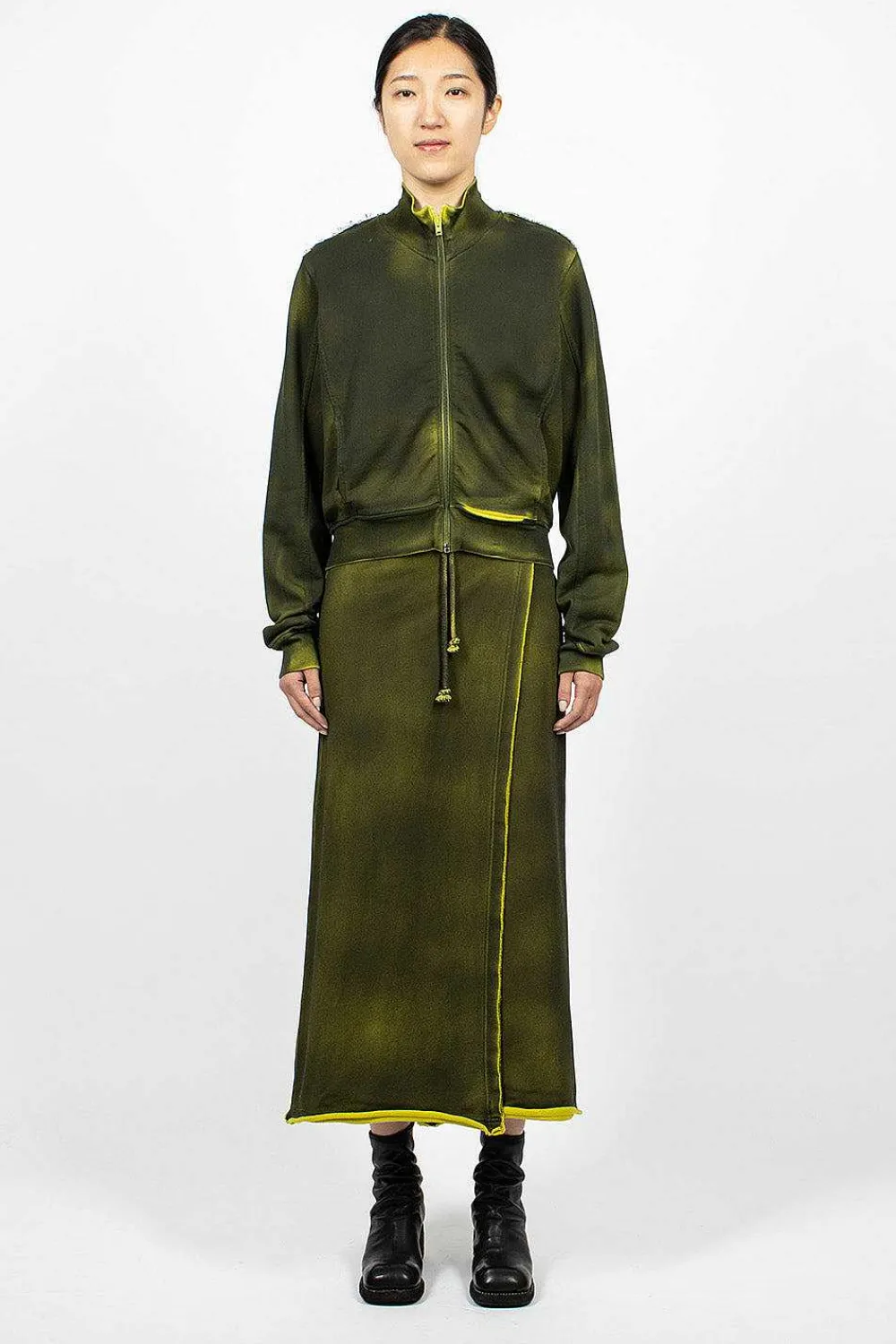 Acne Studios Track Skirt Acid Yellow| Skirts
