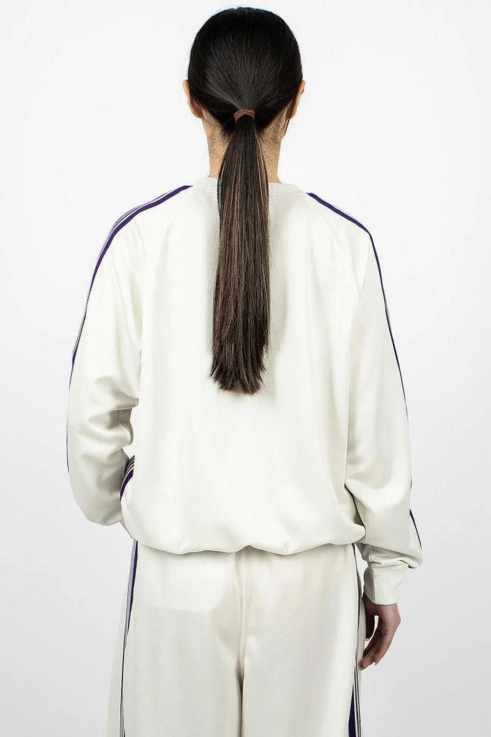 Needles Track Sweatshirt Ice| Tops