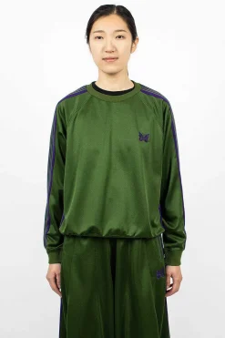 Needles Track Sweatshirt Ivy Green| Tops