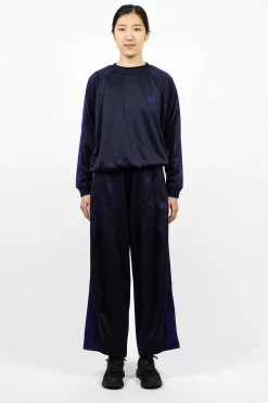 Needles Track Sweatshirt Navy| Tops