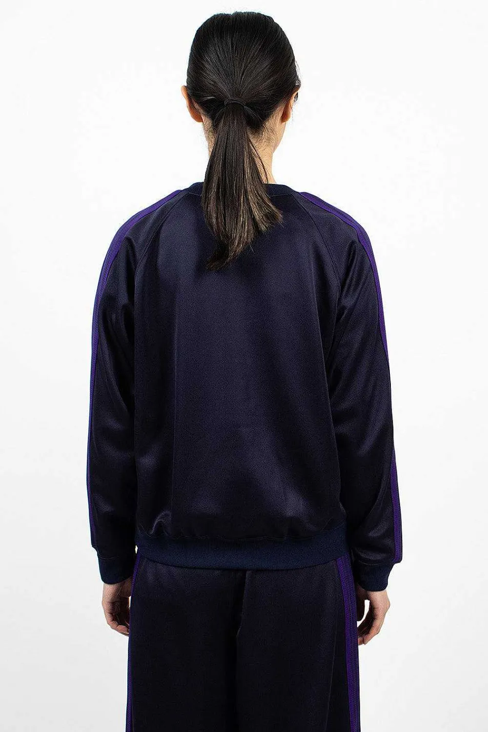 Needles Track Sweatshirt Navy| Tops