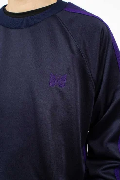 Needles Track Sweatshirt Navy| Tops